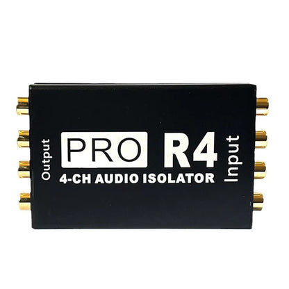 RCA Audio Isolator 4CH Audio Noise Reducer Current Silencer Ground Loop Audio Isolator for Car Audio Modification G