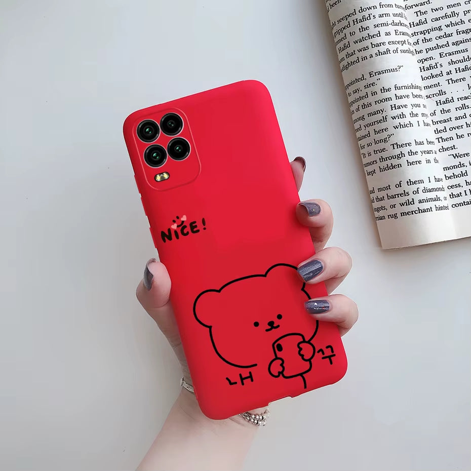For Xiomi Xiaomi Mi 10 Lite 5G Case Silicon Cute Soft Cover Phone Cases for Xiaomi Mi10 Lite Zoom Mi 10Lite 10 Lite Fundas Case